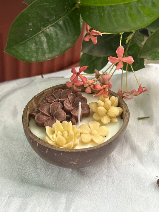 coconut shell candle